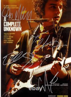 A COMPLETE UNKNOWN Signed Movie Poster 11x17 with COA Authentic Memorabilia