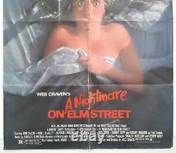 A NIGHTMARE ON ELM STREET 1984 ORIGINAL MOVIE POSTER 27x41 FOLDED