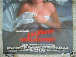 A Nightmare On Elm Street 1984 Original Movie Poster Freddy Krueger Halloween