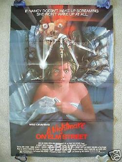 A Nightmare On Elm Street 1984 Original Movie Poster Freddy Krueger Halloween
