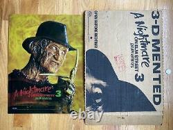 A Nightmare On Elm Street 3 Dream Warriors Molded Poster 1987 Original w Box