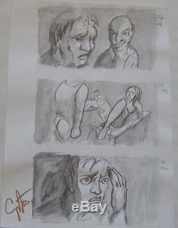 A Serbian Film, Original Hand Penciled Storyboard Pages Signed By Director