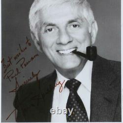 AARON SPELLING SIGNED 8x10 PHOTO INSCRIBED MOVIE PRODUCER -With HAND WRITTEN NOTE