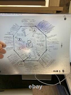 ABC LOST TV Show Season 2 Original Artwork Swan Hatch Dharma Protocol Map WOW