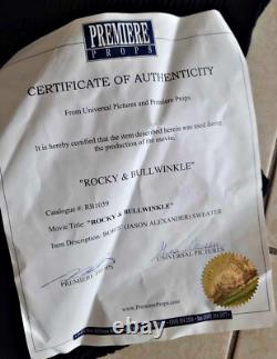 ADVENTURES ROCKY & BULLWINKLE Jason Alexander Boris' Sweater Studio COA