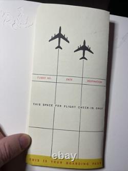 AIRPLANE MOVIE prop production Original COA Props VTG plane Ticket X1