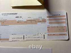 AIRPLANE MOVIE prop production Original COA Props VTG plane Ticket X1