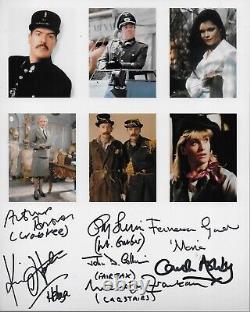 ALLO'ALLO Cast of 7 original autographed 8X10 photo
