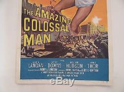 Amazing Colossal Man Original 1957 1sht Movie Poster Folded Vg