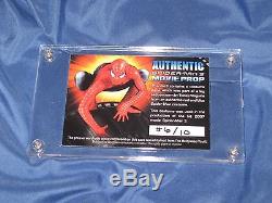 AMAZING SPIDER-MAN 3 Signed by Stan Lee Original Costume Prop Card