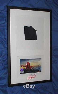 AMAZING SPIDER-MAN Signed Stan Lee Original Costume Prop BELLTOWER SCENE VENOM