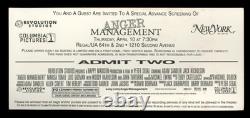 ANGER MANAGEMENT / 2003 Advance Screening Movie Ticket, Adam Sandler