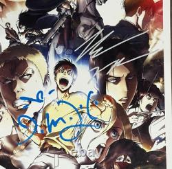 ATTACK ON TITAN Signed Movie Poster 11x17 with COA Authentic Memorabilia
