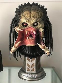 AVP WOLF Predator Life Size BUST Prop Replica SIDESHOW RARE ORIGINAL BOX VGC