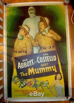 Abbott And Costello Meet The Mummy / 1955 / Universal Pictures / 40x60 Poster