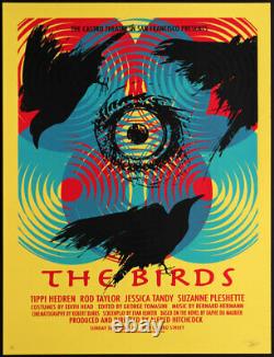 Alfred Hitchcock Birds Castro Theatre Silkscreen Movie Poster David O'Daniel'10