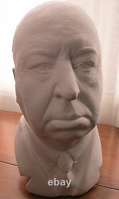 Alfred Hitchcock Life Mask Bust Sculpture From Original Vintage Lifecast Vertigo