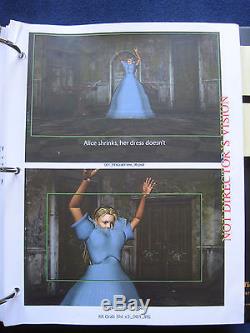 Alice In Wonderland Script Massive Production Archive Tim Burton, Johnny Depp