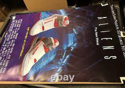 Aliens Reebok Shoe ORIGINAL 1986 Promo Alien Stompers Poster Never Displayed FOX