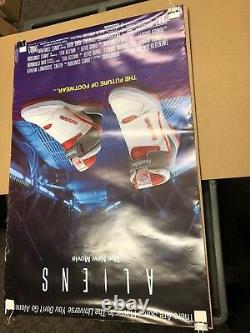 Aliens Reebok Shoe ORIGINAL 1986 Promo Alien Stompers Poster Never Displayed FOX