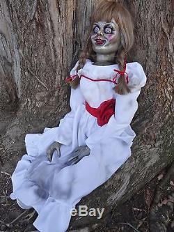 Annabelle Haunted Halloween Horror Puppet Doll Conjuring 2 James Wan Creation