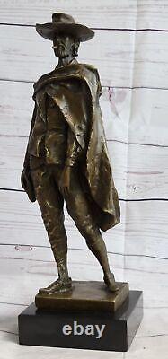 Art Deco Western Art Old West Dirty Harry Movie Memorabilia Bronze Figurine Stat