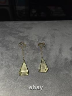 Audrey Hepburn Owned & Worn 60's Plastic dangler clip-on from Sydney Guilaroff