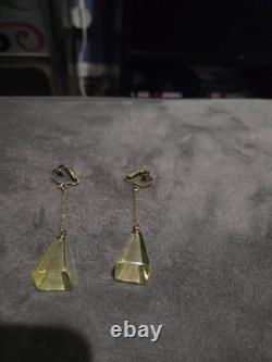 Audrey Hepburn Owned & Worn 60's Plastic dangler clip-on from Sydney Guilaroff