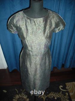 Audrey Hepburn Owned & Worn 60's Silk Grey Floral Dress Friend Sydney Guilaroff