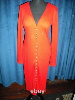 Audrey Hepburn Owned & Worn 70's Lg Sleeve Red Wool dress from Sydney Guilaroff