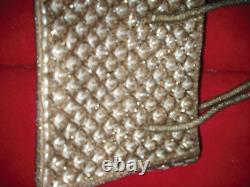 Audrey Hepburn Owned &Worn Tan/White Beaded Purse from Stylist Sydney Guilaroff