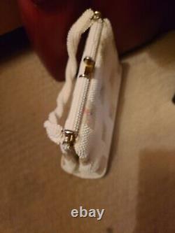 Audrey Hepburn Owned &Worn White Beaded Purse from Stylist Sydney Guilaroff