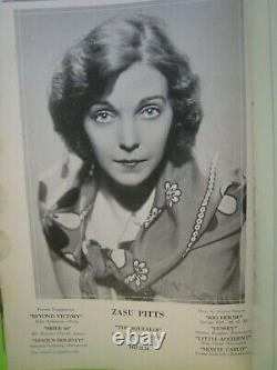 Aug 1930 Directory. Actors, Writers, Directors. E. G. Robinson, Zasu Pitts, ++