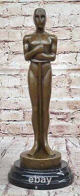 Authentic Bronze Hollywood Awards Trophy Movie Memorabilia Art Sculpture Decor