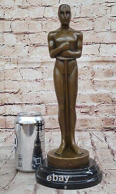 Authentic Bronze Hollywood Awards Trophy Movie Memorabilia Art Sculpture Decor