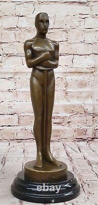 Authentic Bronze Hollywood Awards Trophy Movie Memorabilia Art Sculpture Decor