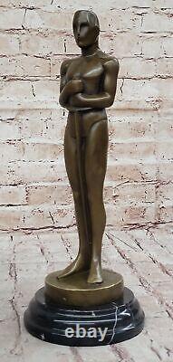 Authentic Bronze Hollywood Awards Trophy Movie Memorabilia Art Sculpture Decor