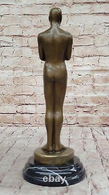 Authentic Bronze Hollywood Awards Trophy Movie Memorabilia Art Sculpture Decor