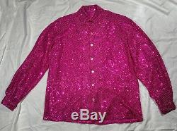 Authentic TIGER KING JOE EXOTIC Screen Worn Pink Sequin Shirt From Episode 2