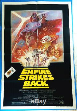 AuthenticStar WarsTHE EMPIRE STRIKES BACKOne Sheet PosterSummer VTG 1981
