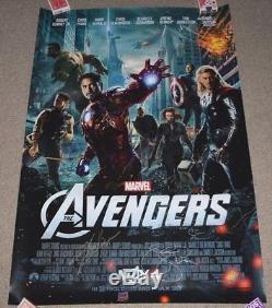 Avengers 2012 Original Authentic DS 27x40 Cast Signed El Capitan Premiere Poster