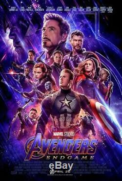 Avengers Endgame 27x40 Original Theater Double Sided Movie Poster Final 2019
