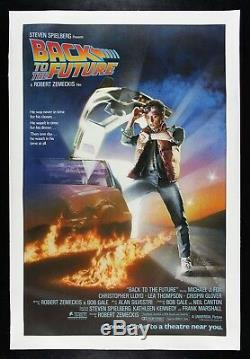 BACK TO THE FUTURE CineMasterpieces 1984 VINTAGE ADVANCE ORIGINAL MOVIE POSTER