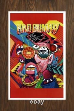 BAD BUNNY Signed Movie 11x17 with COA Authentic Memorabilia