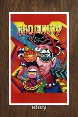 BAD BUNNY Signed Movie 11x17 with COA Authentic Memorabilia