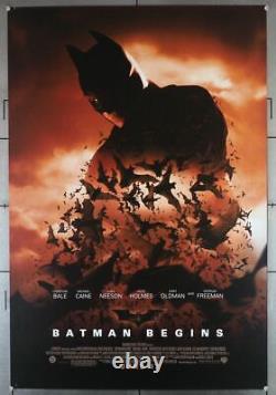 BATMAN BEGINS (2005) 25907 Christian Bale Movie Poster Double-Sided