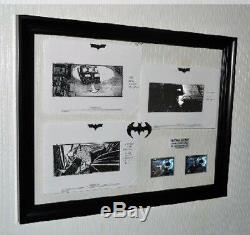 BATMAN STORYBOARDS, Signed CHRISTIAN BALE Mask, COA UACC, Frame, DVD, Real CAPE