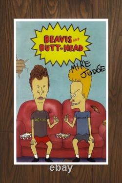 BEAVIS AND BUTT-HEAD Signed Movie Poster 11x17 with COA Authentic Memorabilia