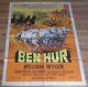 BEN HUR charlton heston original french movie poster'59 LITHO