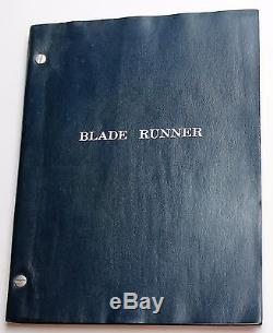 BLADE RUNNER 1980 Original Movie Script Harrison Ford Film, Water Stained
